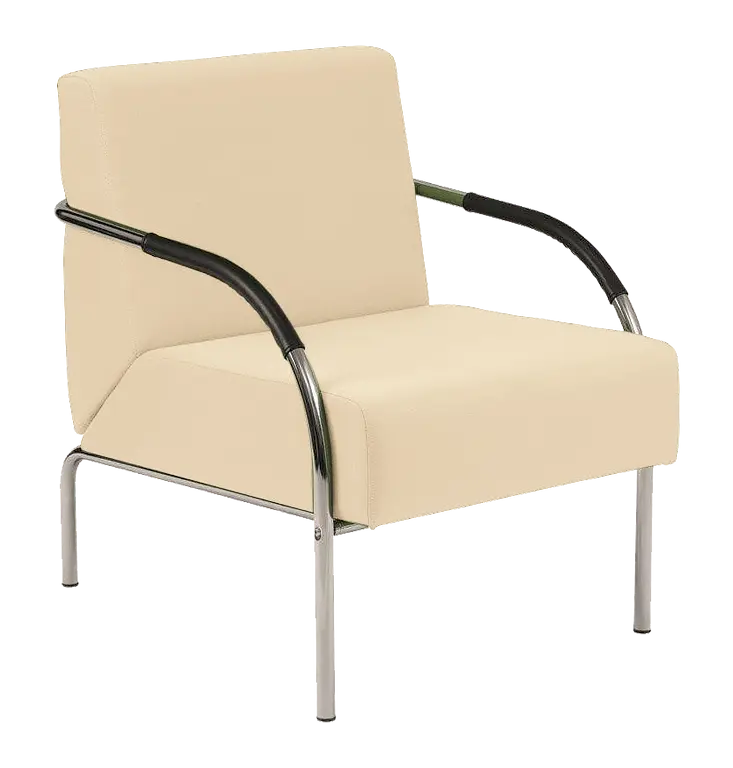 SPA 1 chrom, látka SUE S 1219 - látka krémová